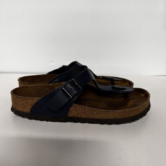 Birkenstock Womens Gizeh Sandlas Slip On Thong Blue 38 US 7/7.5 Beachy Comfort - Picture 2 of 8